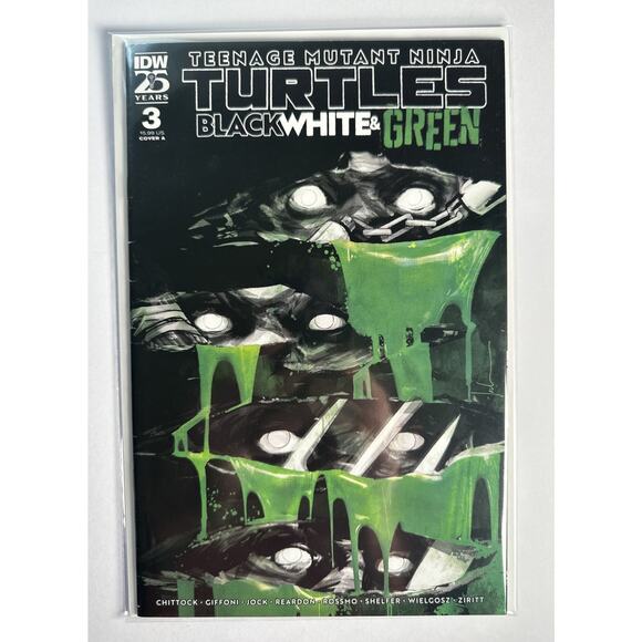 Teenage Mutant Ninja Turtles Black White & Green #3 Cover A - Picture 1 of 5